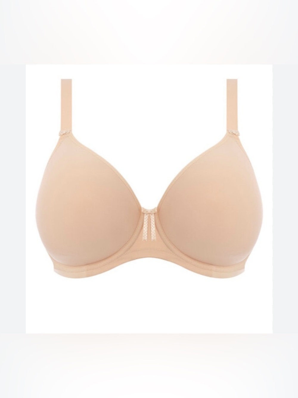 Elomi 38I Bijou Moulded Bra Plunge T-Shirt Bra Underwire in Sand